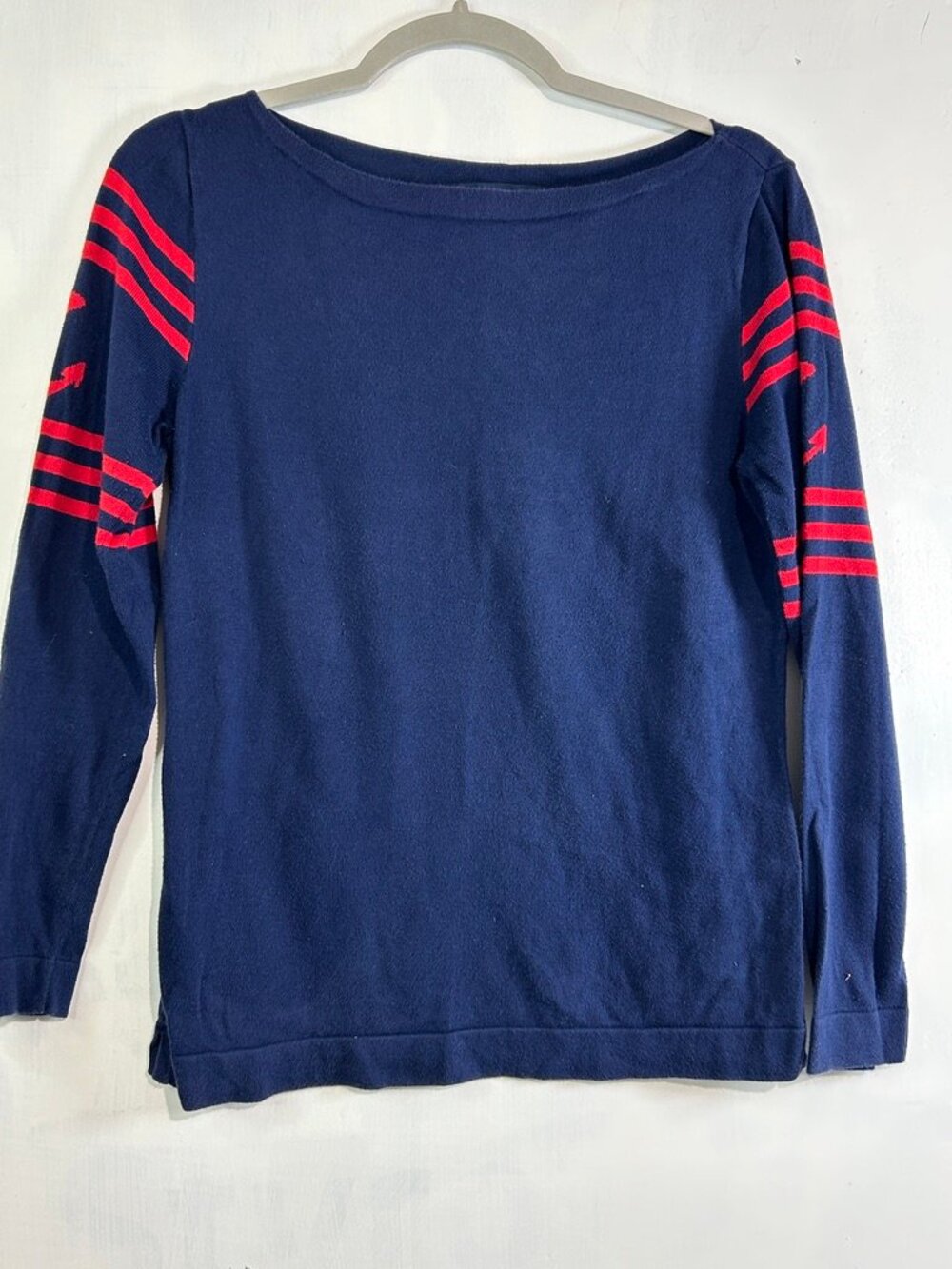 Ralph Lauren Sport Pima Cotton Sweater Medium Fisherman Nautical Sailor Coastal